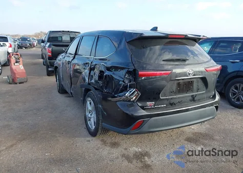 2021 Toyota Highlander Le from USA, damaged, VIN 5TDZZRAH8MS058625
